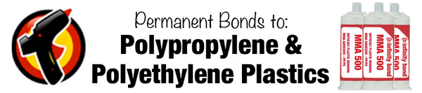 Adhesive for Creating Permanent Bonds to Polypropylene and Polyethylene Plastics