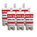 Case of 6 400ml Cartridges of Fast Setting MMA Adhesive for General Purpose Bonding