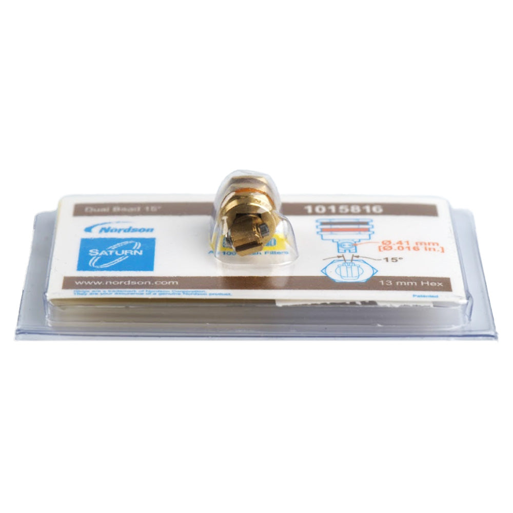 Nordson® 1015816 Right Angle 15 Degree Nozzle - .016 Dual Orifice