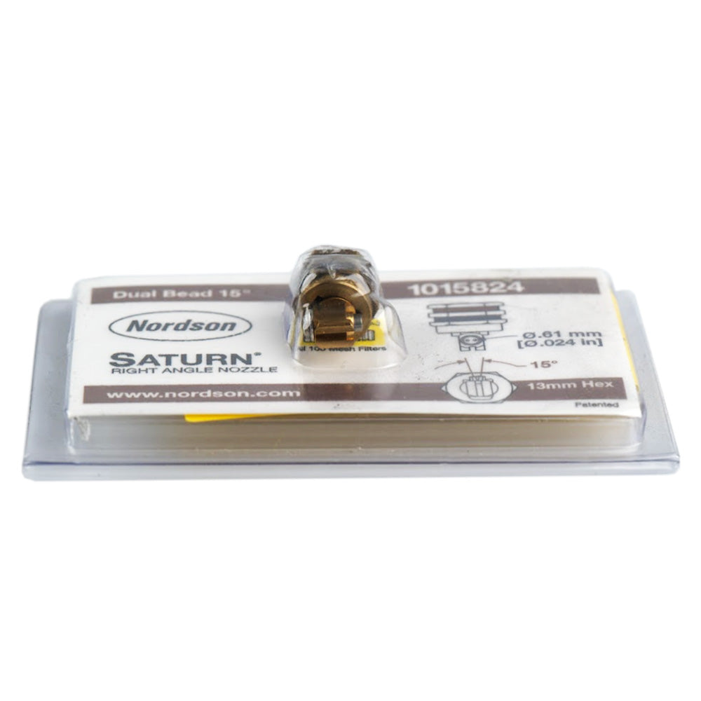 Nordson® 1015824 Right Angle 15 Degree Nozzle - .024 Dual Orifice