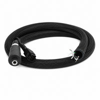 Keystone braided hot melt hose with RTD electrical connector for industrial adhesive systems