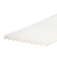 Clear Power Adhesives Tecbond 248 hot glue sticks delivering instant set, strong tack, and reliable bonds for construction use.