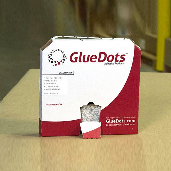 Glue Dots DSP33-404 High Tack Adhesive High Profile Clear 0.5 in Roll