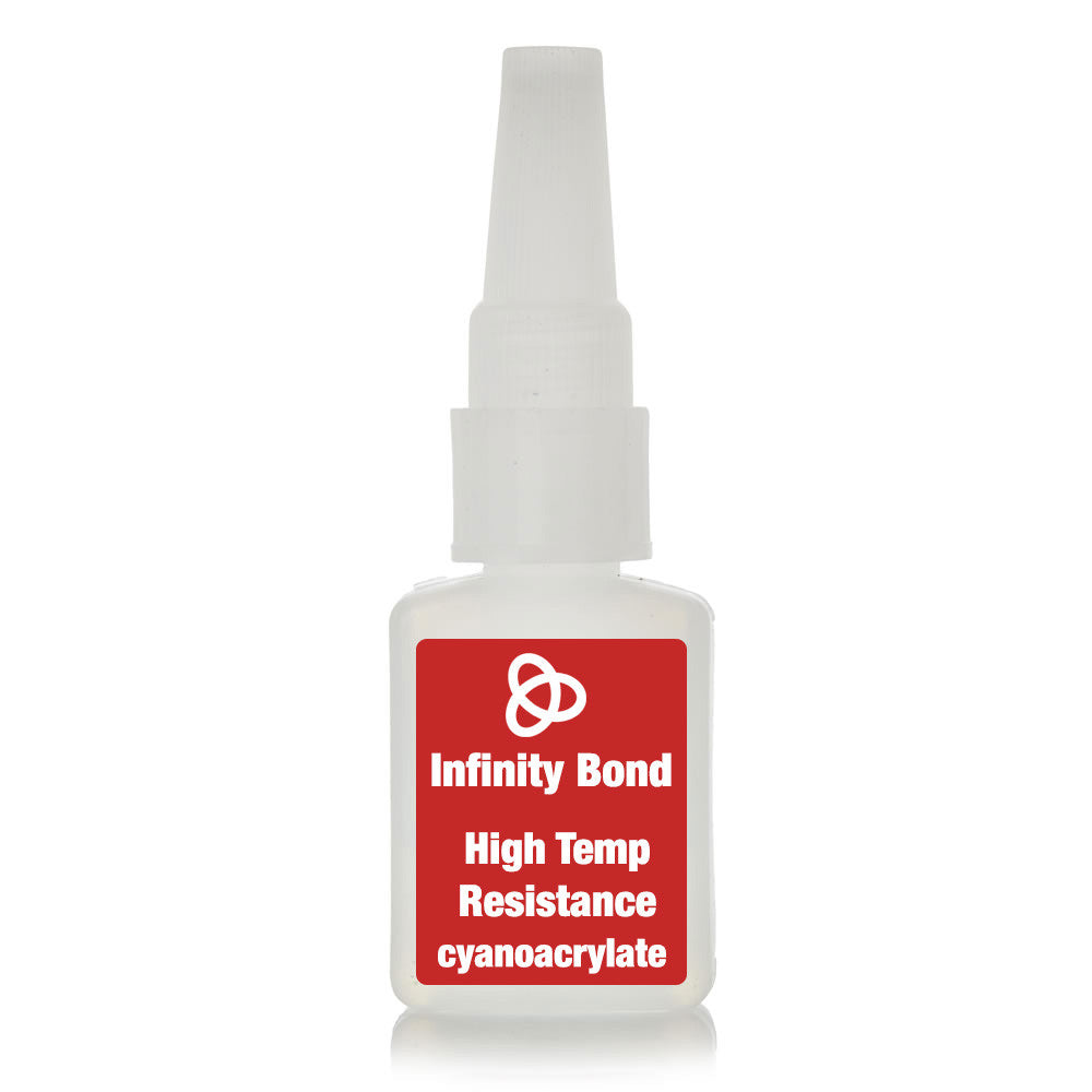 High Temperature Resistance & Rubber Toughened Cyanoacrylate Super Glue - 1 Ounce Bottle / 110 CPS (Medium) / 3 Pack of Bottles
