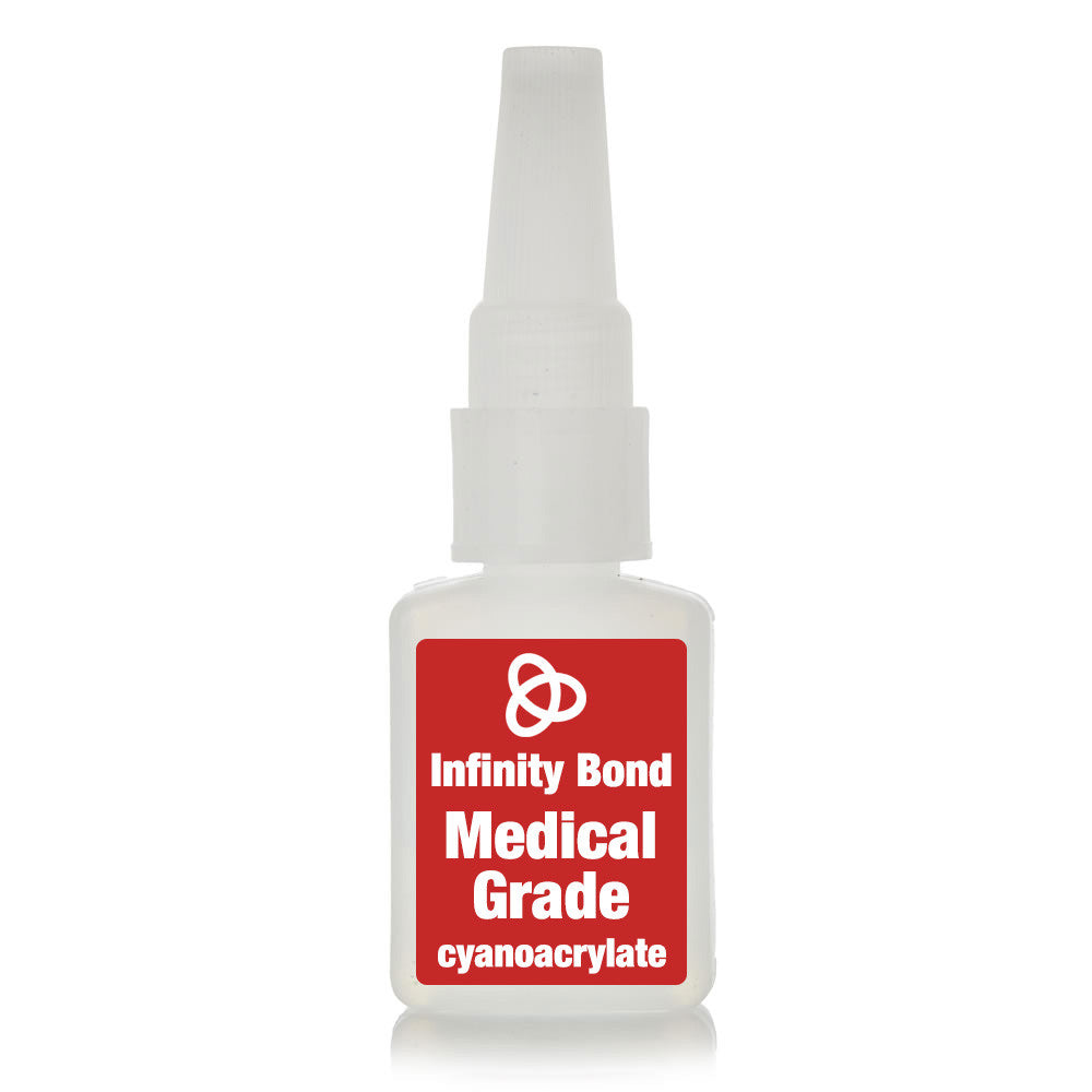 Medical Grade Cyanoacrylate Super Glue Adhesive - 4000 CPS (Thick) / 1 Ounce Bottle / Case of 10