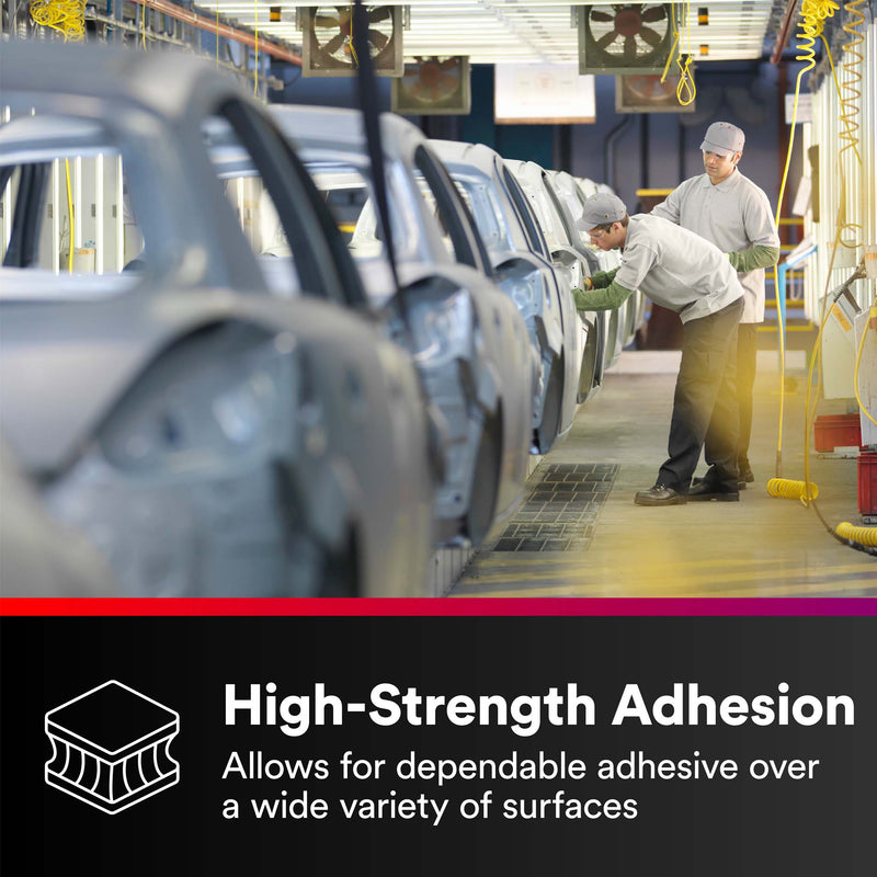 Automotive assembly line showing 3M Industrial Sealing Tape IS1 used for high-strength adhesion