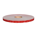 Standard roll of 3M VHB Max-230GF double-sided acrylic foam tape with red 3M liner.