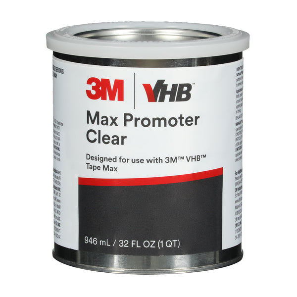3M VHB Max Promoter 1 quart can for enhancing bond performance with 3M VHB Max double-sided tapes