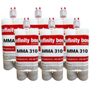 Case of 6 400ml Cartridges of Medium Setting MMA Adhesive for Difficult Plastics, Metal and Fiberglass