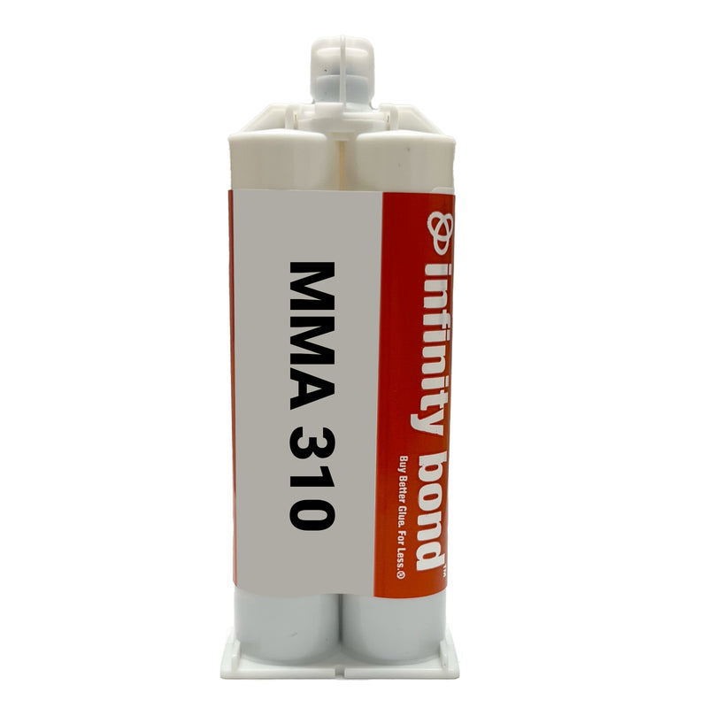 50ml Cartridge of Medium Setting MMA Adhesive for Difficult Plastics, Metal and Fiberglass