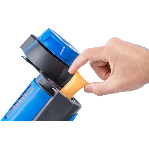 Loading adhesive pillow into Buehnen HB 720 pneumatic hot melt applicator for bead dispensing applications