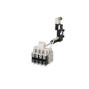 InvisiPac GS35 quad hot melt applicator with 24 VDC solenoid, Pt 100 RTD, and I module spacing for multi-bead dispensing