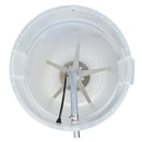 Graco InvisiPac feed system kit showing enclosed pellet hopper with internal vibration arms and vacuum feed connection for hot melt adhesive delivery