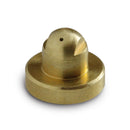 Graco InvisiPac single-orifice offset mini button hot melt nozzle for angled adhesive placement