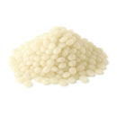 H.B. Fuller Advantra LT 9135 low-temperature hot melt adhesive in white pellet form for case and carton sealing applications.
