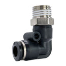 Side view of Infinity Bond EasyMelt CTL602 right-angle connector for hot melt tank system