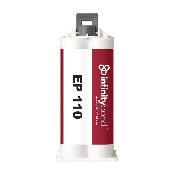 Gap-filling adhesive for industrial use – Infinity Bond EP 110 50 ml B-System Cartridge, clear epoxy bonds ceramics and wood