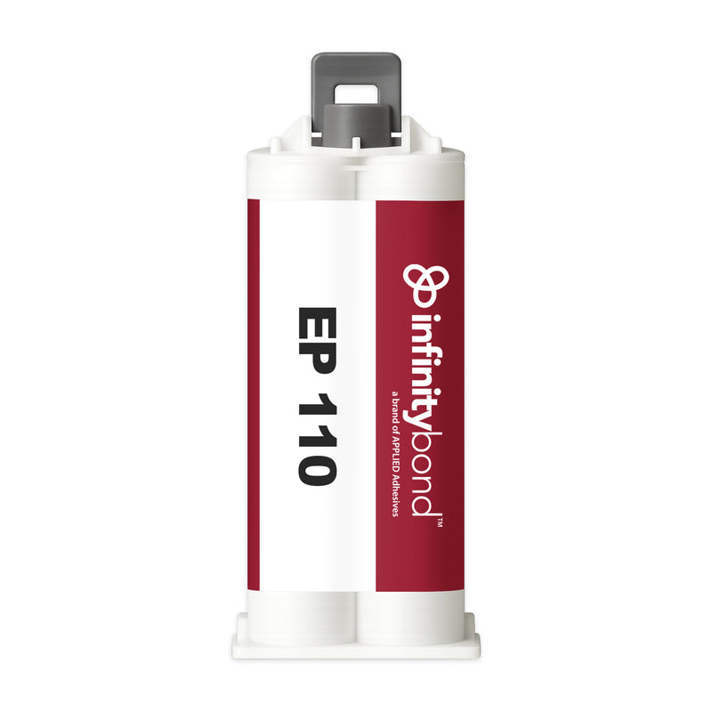 Gap-filling adhesive for industrial use – Infinity Bond EP 110 50 ml B-System Cartridge, clear epoxy bonds ceramics and wood