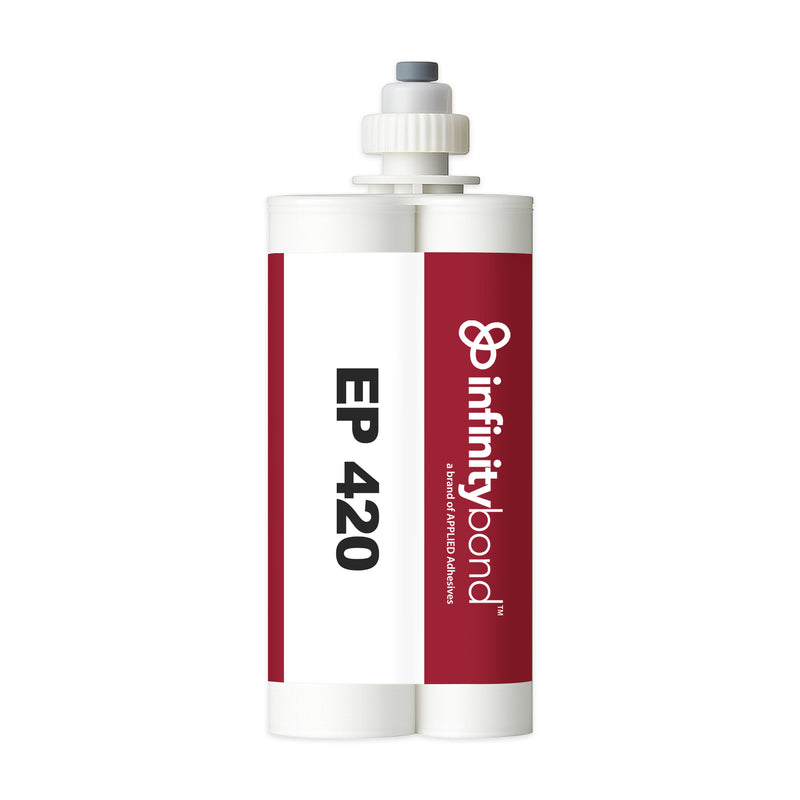 Infinity Bond EP 420 400 ml C-System Cartridge – Toughened epoxy, 20–30 min set, shock and vibration resistant bonds