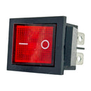Infinity Bond EPOIR illuminated red power switch for benchtop hot melt tank