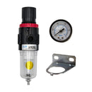 Infinity Bond JAW09 filter regulator assembly with pressure gauge and mounting bracket for EasyMelt benchtop hot melt tank