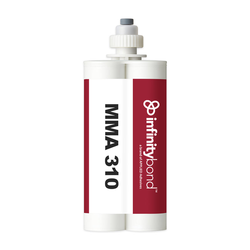 Structural adhesive for metals and plastics – Infinity Bond MMA 310 1:1 400 ml C-System Cartridge, medium set