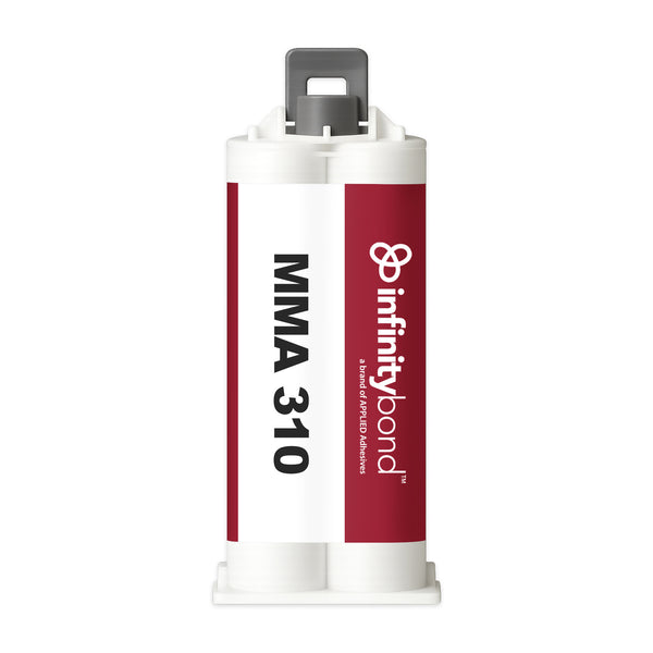 50 ml B-System Cartridge of Infinity Bond MMA 310 – 1:1 structural methacrylate adhesive for metals and plastics