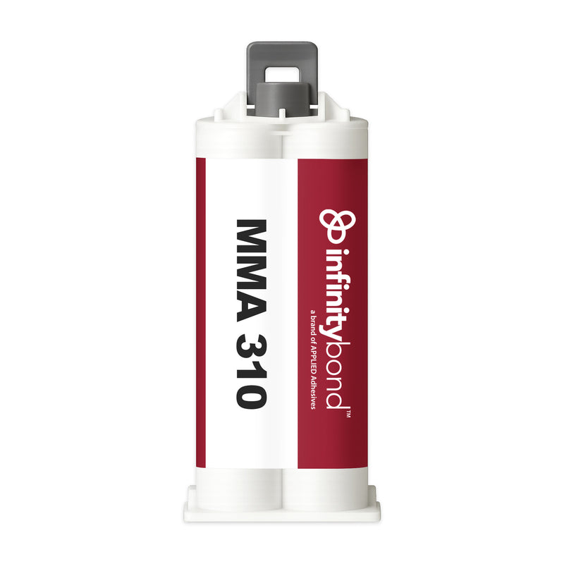 50 ml B-System Cartridge of Infinity Bond MMA 310 – 1:1 structural methacrylate adhesive for metals and plastics