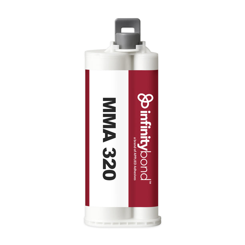 Structural adhesive for metals and plastics – Infinity Bond MMA 320 10:1 50 ml S-System Cartridge, medium set