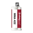 Suited for large bonding areas – MMA 422 50ml Cartridge, 10:1 adhesive, flexible with 20 min work time for metal and plastic