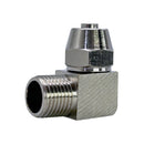 Side view of Infinity Bond UCBI/4@ copper tube fitting showing threaded connection for EasyMelt benchtop hot melt tank