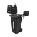 Meler automatic adhesive feeding system connected to Micron+ 5 hot melt melter for automated pellet supply