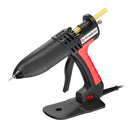Tec 806 hot melt glue gun by Power Adhesives shown with 1/2 inch stick capacity and stable removable base