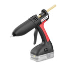 Power Adhesives 808-12 cordless hot melt glue gun fitted with a grayed out Ryobi battery.