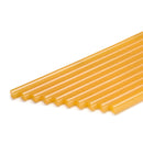 Pale amber Foundrytec 501 hot melt glue sticks designed for low viscosity bonding of sand cores in foundry applications.