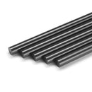 Dark black hot melt repair sticks are displayed in parallel, highlighting the Knottec 7713 polyamide filler by Power Adhesives.