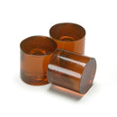 Power Adhesives Tecbond 7785 glue slugs in dark amber colour, 43mm cylinders for industrial bonding