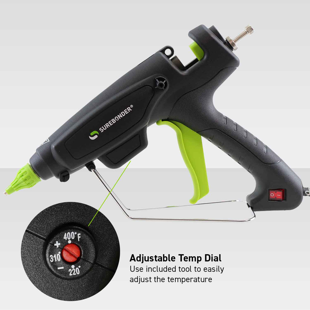 Surebonder PRO2 220 Adjustable Temp Hot Melt Gun