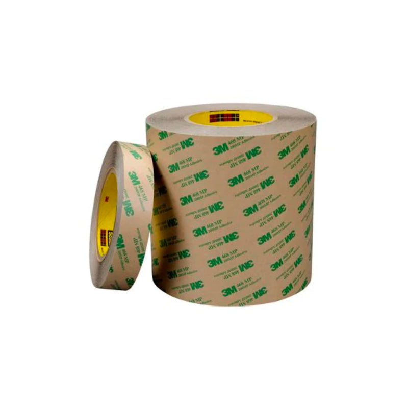 3M Adhesive Transfer Tape 468MP, Clear, 24 in x 180 yd, 5 Mil