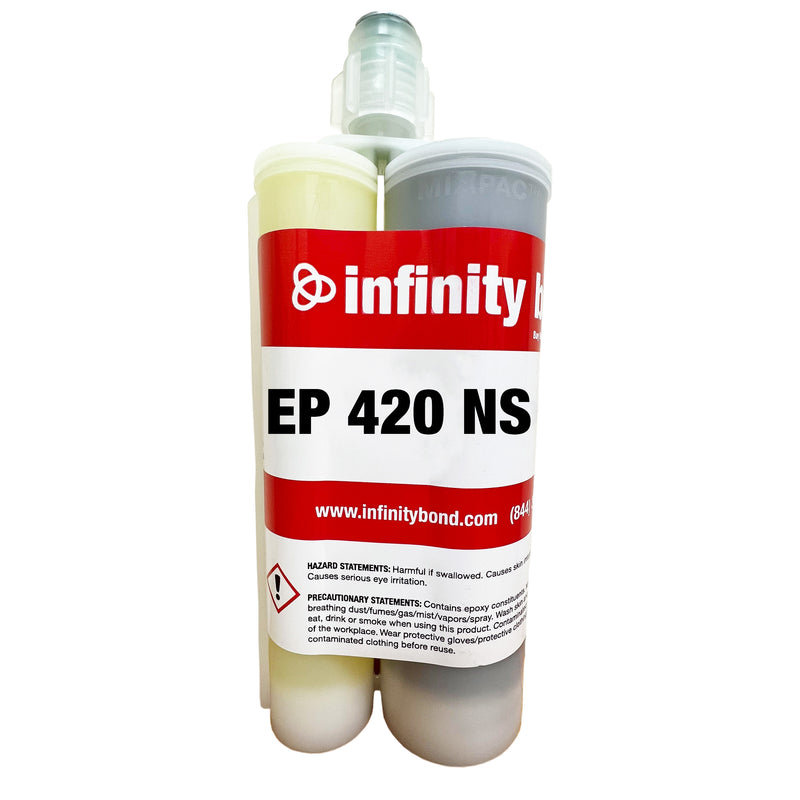 Infinity Bond EP 420 NS Black Non-Sag 20 Minute Epoxy Adhesive 400 ml cartridge