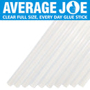 Average Joe crystal clear 1/2" hot melt glue sticks
