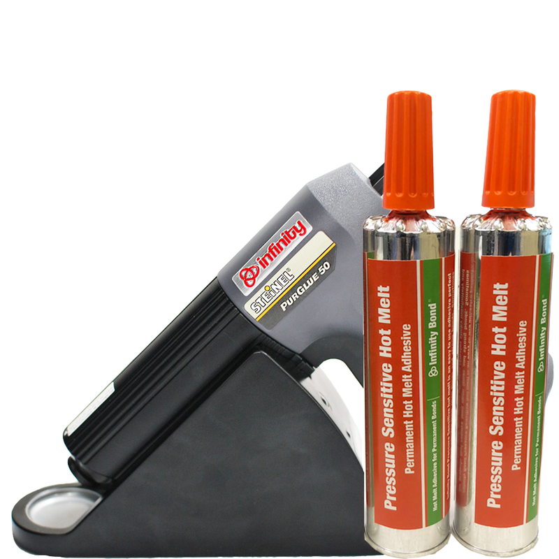 Infinity Bond Permanent Pressure Sensitive Hot Melt Adhesive Cartridges with Applicator