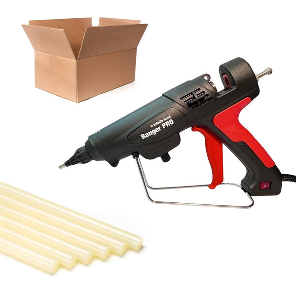 Glue gun and glue stick kit for case and carton sealing