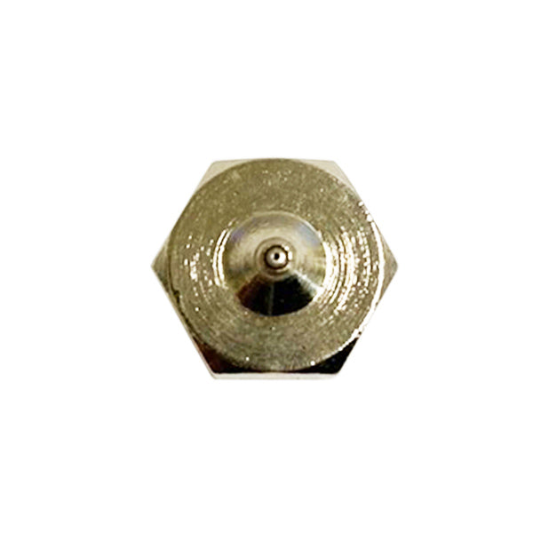 Replacement for Nordson single orifice hot melt nozzle replacement - top view