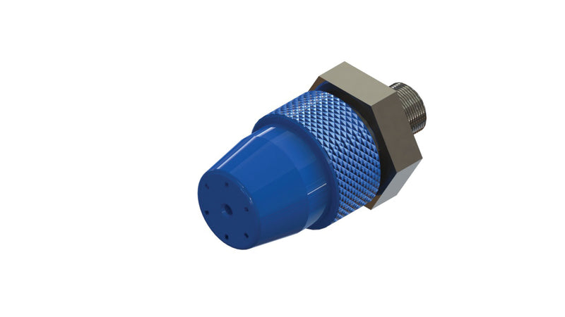 TEC Bond PA6064 wide angle spray nozzle with 2.0mm orifice (blue)