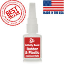 Rubber and plastic bonding cyanoacrylate super glue