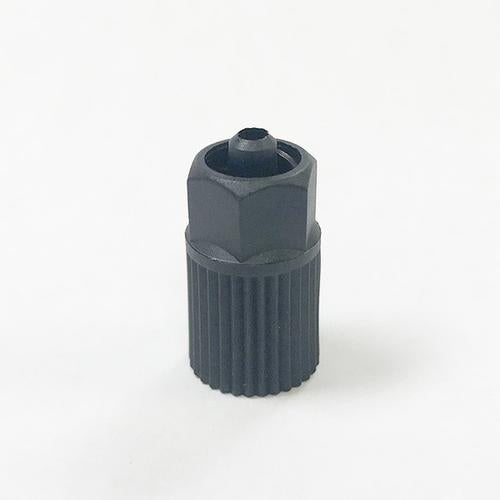 Black 10mm Luer Lock Adapter for Structural Adhesives