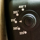 PRO2-220 temperature adjustment dial